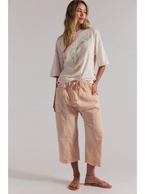 FREE PEOPLE Need You Now Solid Cotton-Poplin Harem Pants