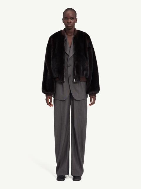 MM6 Maison Margiela Faux fur jacket