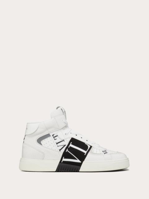 Valentino MID-TOP CALFSKIN VL7N SNEAKER WITH BANDS