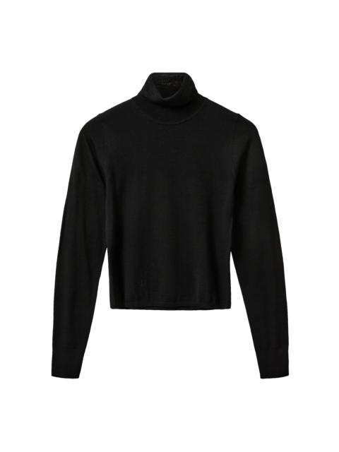 The Garment Bergen Turtleneck Wool Top black