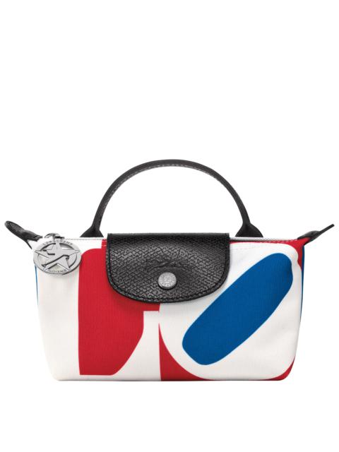 Longchamp x Robert Indiana Pouch White - Canvas