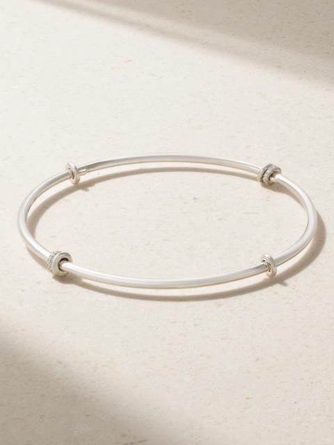 Spinelli Kilcollin Kini Sterling Silver Diamond Bangle