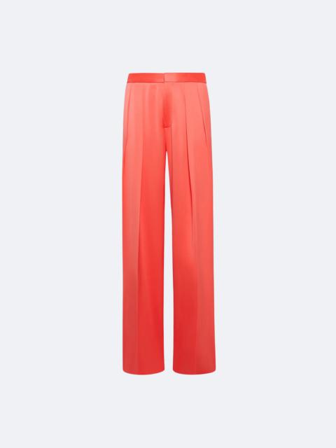 LAPOINTE Silk Low Waisted Pleated Trouser