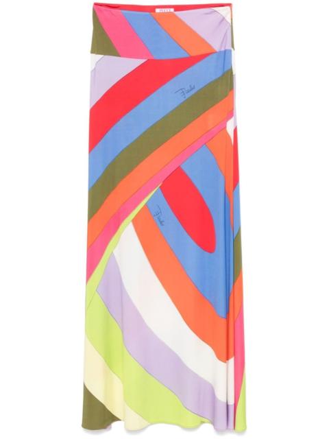 PUCCI Iride-print maxi skirt
