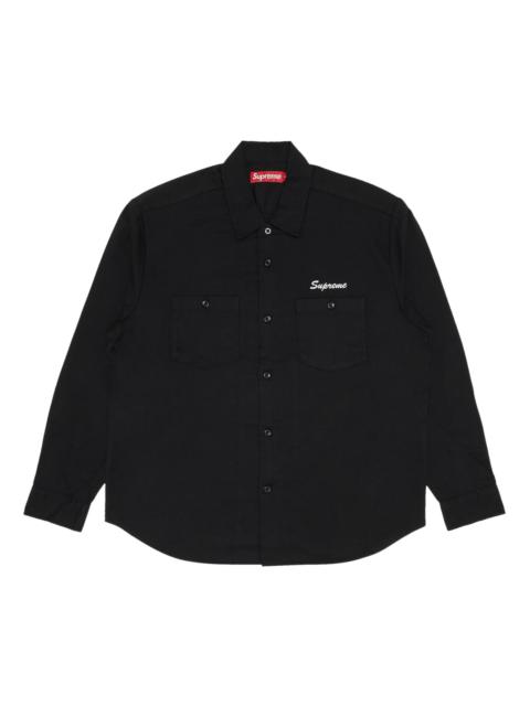 Supreme American Psycho Work Shirt 'Black'