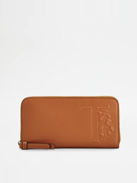 Tod's WALLET IN LEATHER - BROWN