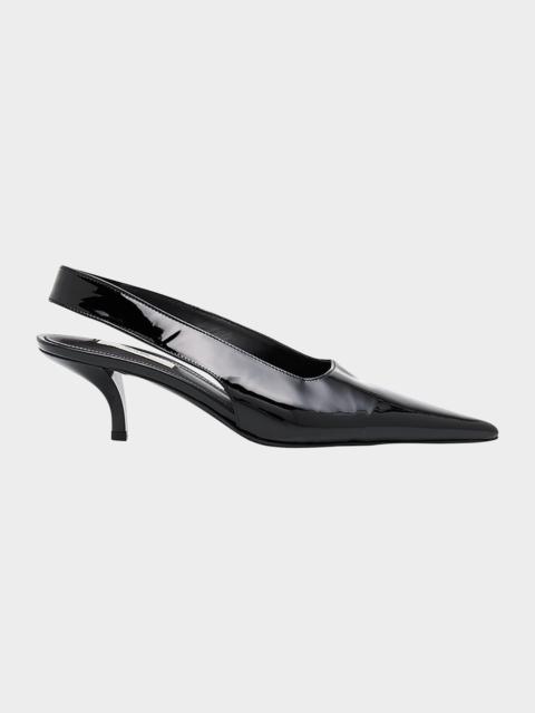 TOTEME Patent Leather Slingback Pumps