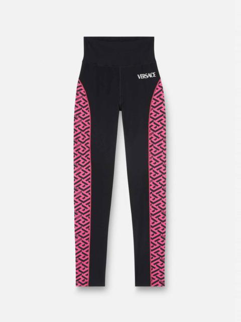 VERSACE Greca Signature Accent Gym Leggings