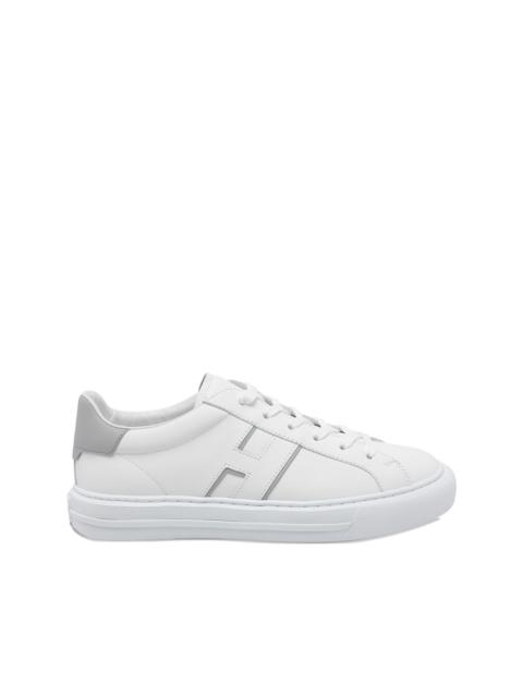 HOGAN lateral logo round toe trainers