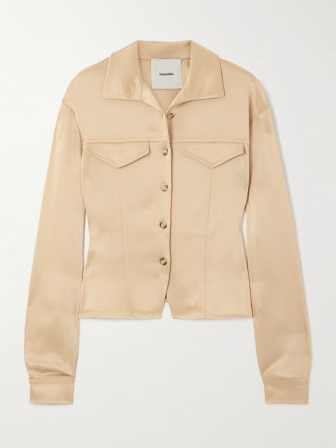 Nanushka Gitta Satin Shirt