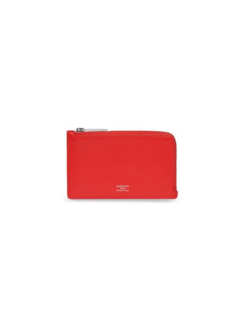 BALENCIAGA Women's Envelope Long Coin And Card Holder  in Red