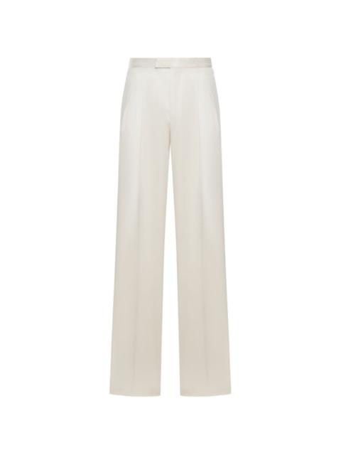 TOM FORD double-pleat silk trousers