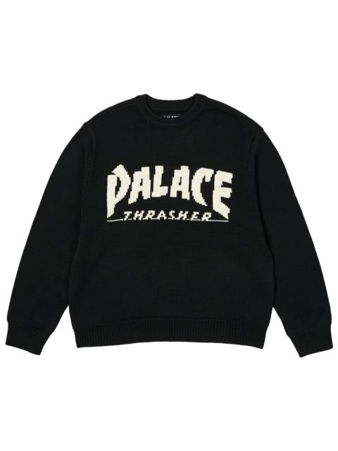 Palace x Thrasher Knit 'Black'