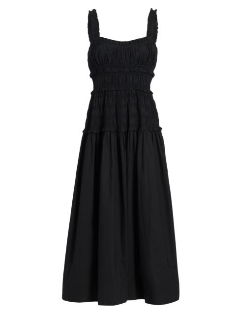 DÔEN Women's Marianne Smocked Midi-Dress - Black