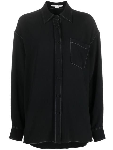 Stella McCartney contrast-stitching long-sleeve shirt