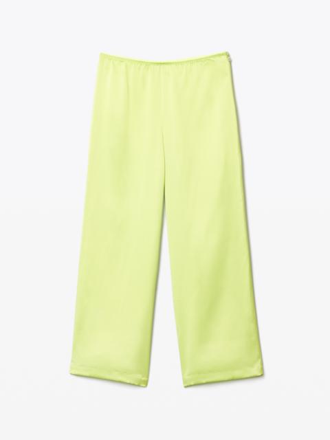 Alexander Wang SLIM RELAXED PANT IN SILK CHARMEUSE