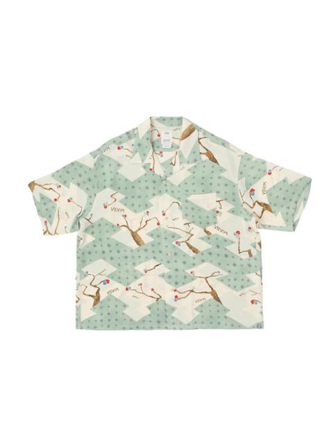 visvim CROSBY SHIRT S/S (SILK) LT.GREEN