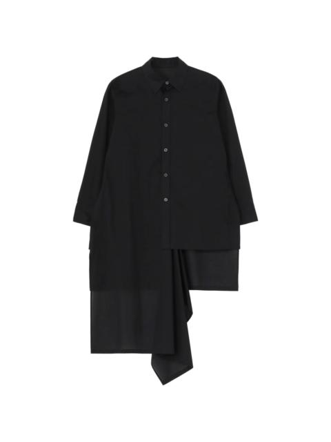 Yohji Yamamoto layered-design cotton shirt