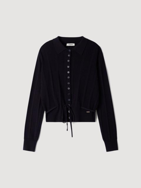 Sandro POINTELLE KNIT CARDIGAN