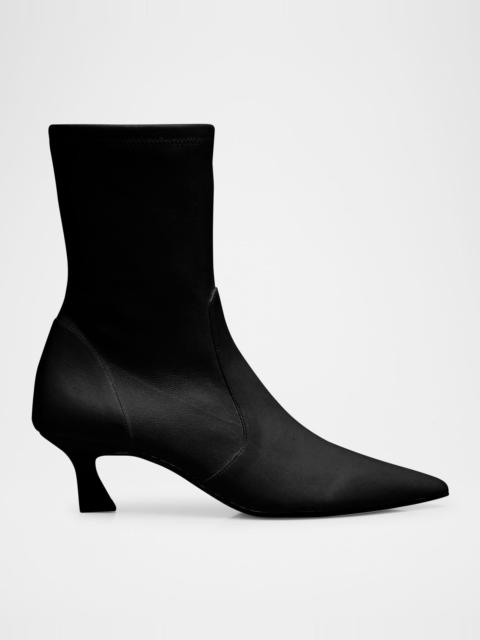 Stuart Weitzman Vinnie Stretch Leather Booties