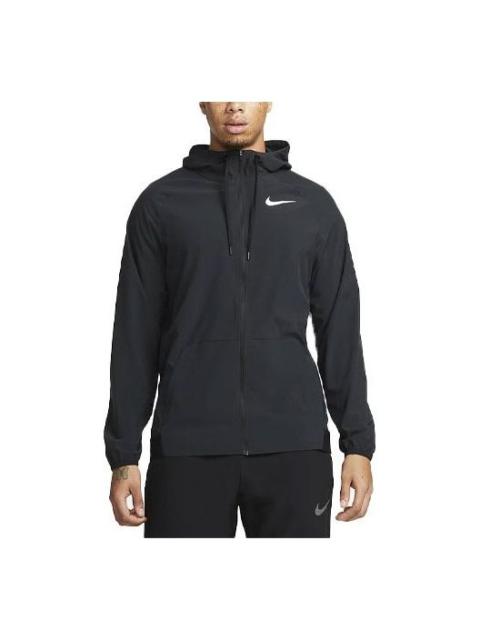 Men's Nike Solid Color Small Long Sleeves Hooded Jacket Black DM5947-011