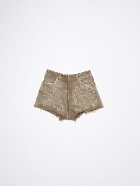 Acne Studios Distressed shorts - Beige