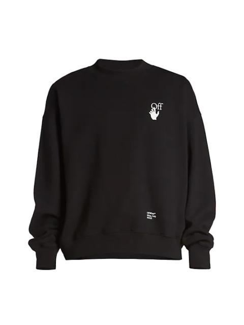 Off-White Caravaggio Arrow Skate Sweatshirt Black
