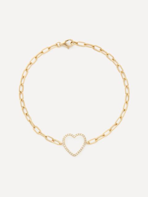 ROXANNE FIRST 14ct Gold Big Love Heart Bracelet