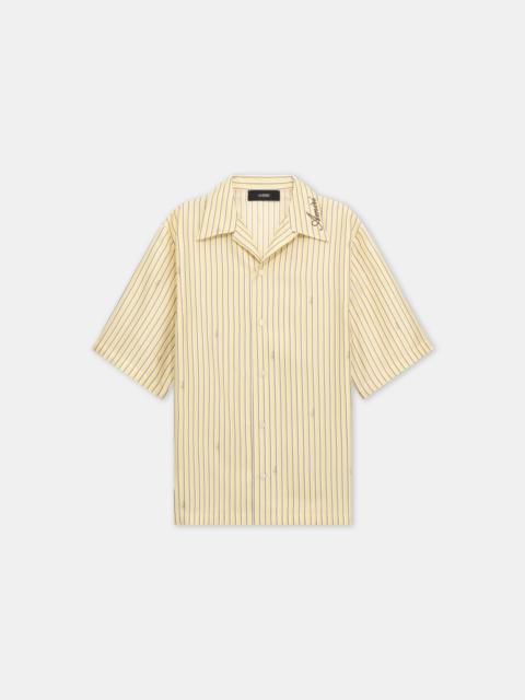 AMIRI AMIRI SCRIPT BOWLING SHIRT
