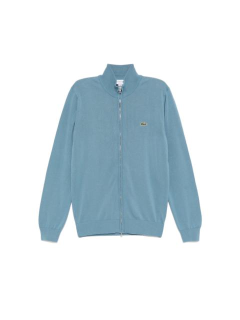 LACOSTE zipped roll neck sweater
