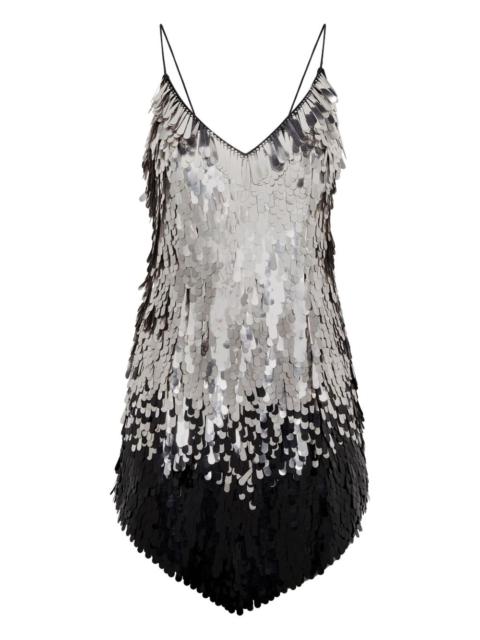 PHILIPP PLEIN sequin-embellished backless mini dress
