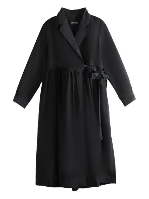 CASEY/CASEY Taffeta Colette wrap-effect gathered midi dress