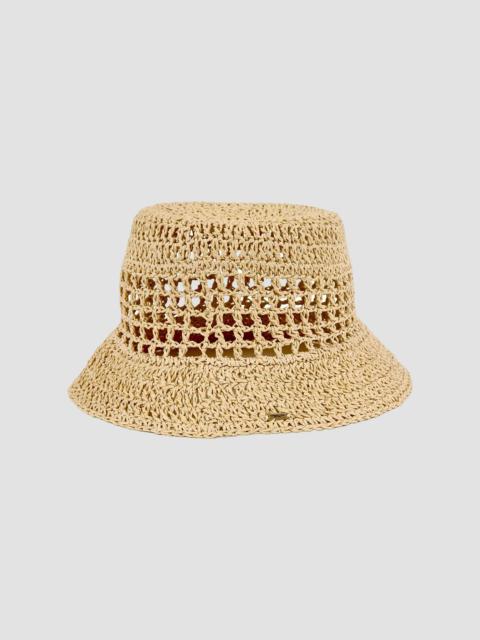 EUGENIA KIM Women's Cruise Jonah Open-Knit Paper Bucket Hat - Ivory