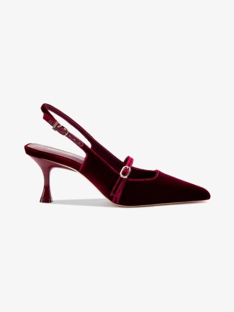 Ines Pump In Wine Velvet