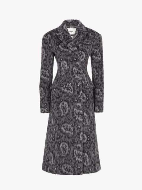 FENDI Gray wool coat