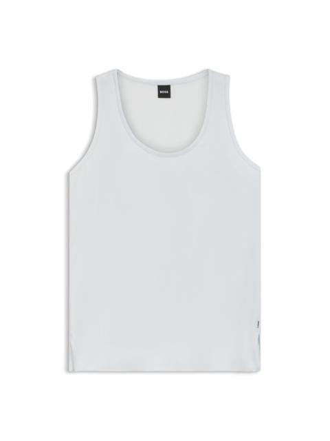 BOSS SLEEVELESS TOP IN STRETCH SILK