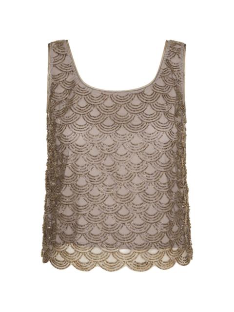 ROTATE sequin-embellished top