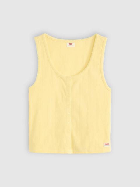 Levi's DRY GOODS WOMEN'S POINTELLE TANK TOP