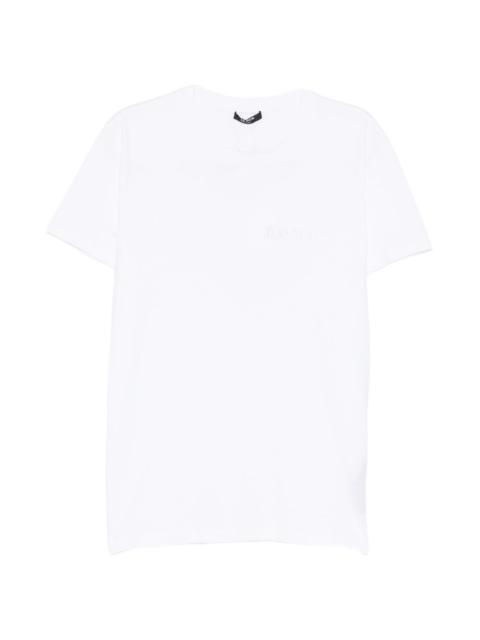 Balmain logo-patched crew neck T-shirts