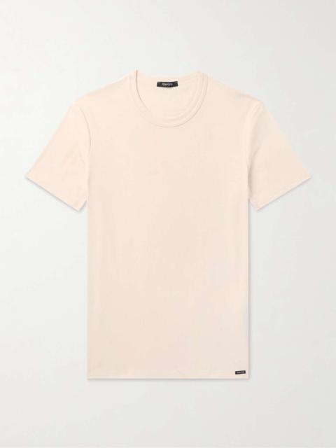 Slim-Fit Stretch Cotton-Jersey T-Shirt