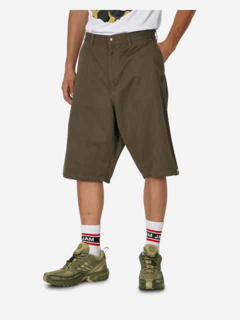 A BATHING APE® One Point Loose Fit Chino Shorts Charcoal