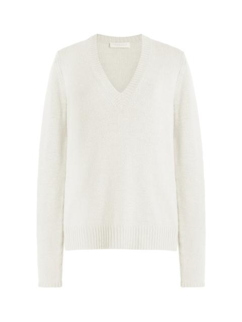 GABRIELA HEARST Isiah Knit Sweater in Ivory Cashmere