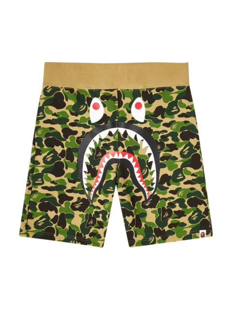 BAPE ABC Camo Shark Sweat Shorts 'Green'