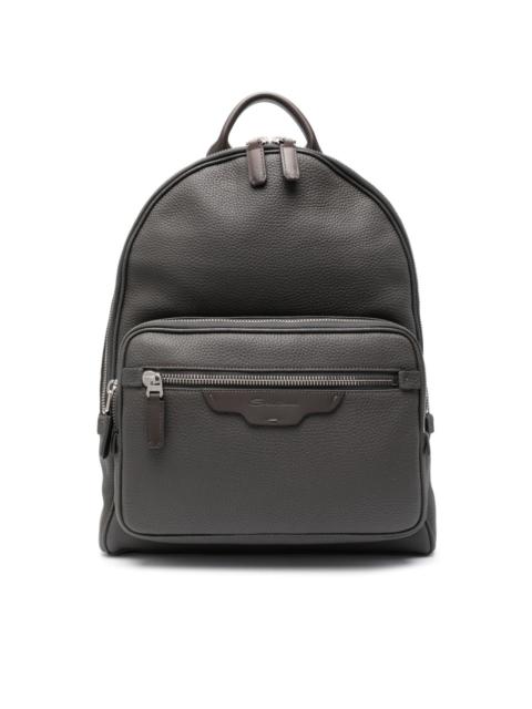 tumbled leather backpack