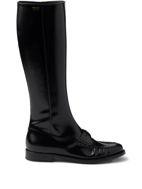 Prada Prada Leather Zip-fastening Boots