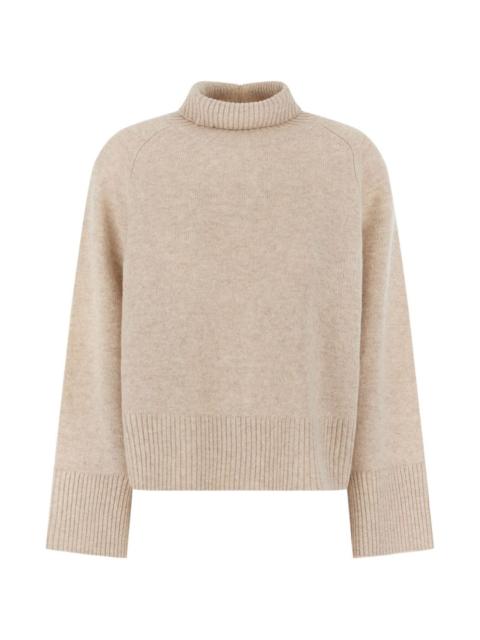 BOSS Alonso relaxed-fit turtleneck sweater in cashmere with raglan sleeves