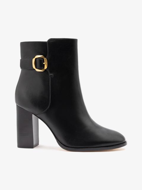 Larroudé Alicia Low Boot Black Leather
