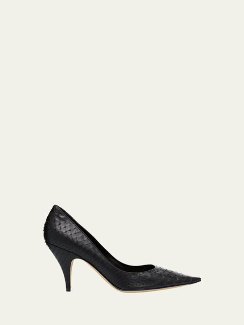 The Row Liisa Python Stiletto Pumps