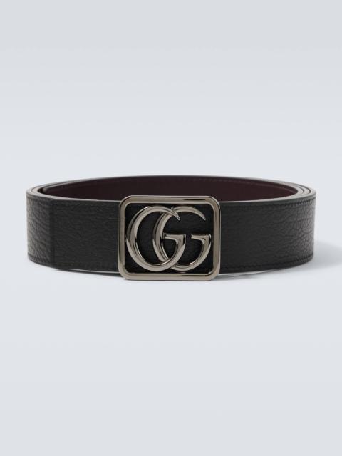 GUCCI Double G reversible leather belt