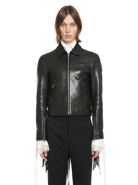 Ann Demeulemeester Karlo Fringed Biker Jacket
